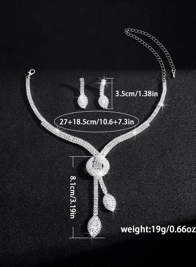 Take Two  2-Piece Embellished Necklace And Earrings Jewelry Set for Women | Best Price UAE